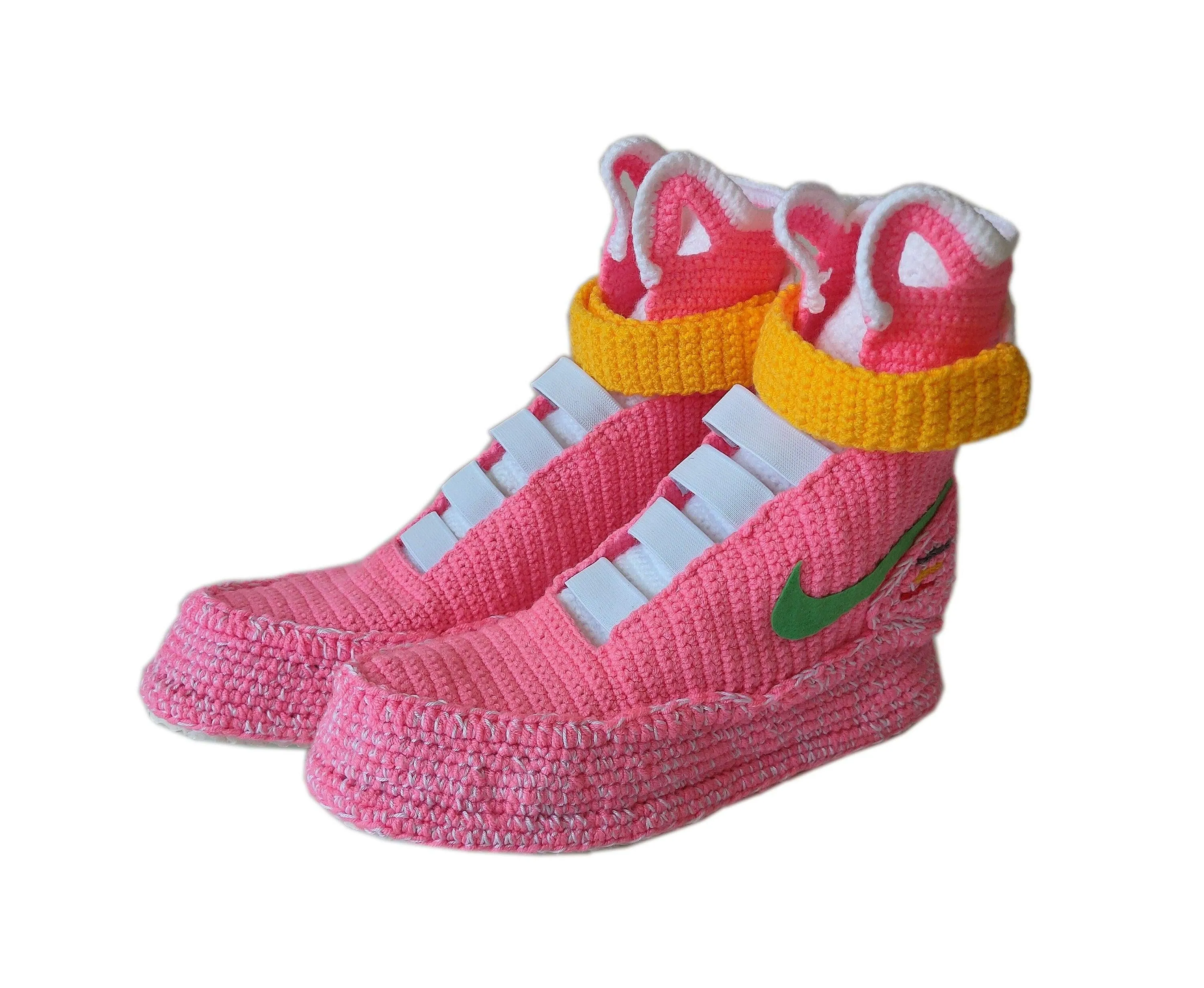 Air Mag Pink Marty McFly Flying Shoes Back to the Future Sneakers Plush Slippers