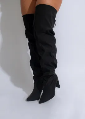 Bad Girl High Knee Boot Black