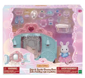 Calico Critters Sparkle & Style Dressing Room