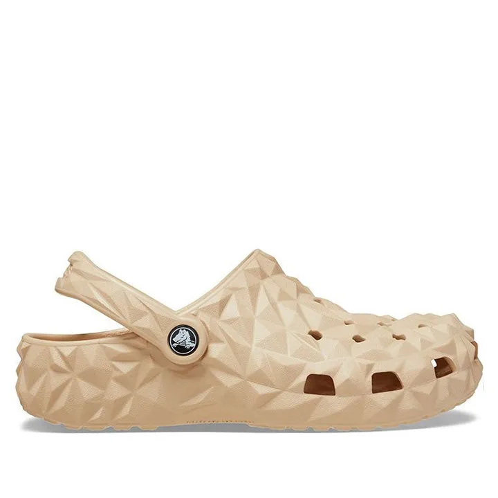 CROCS GEOMETRIC BEIGE CLOGS