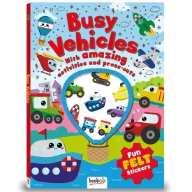 Fun Felt Sticker Activity Book: Busy Vehicles