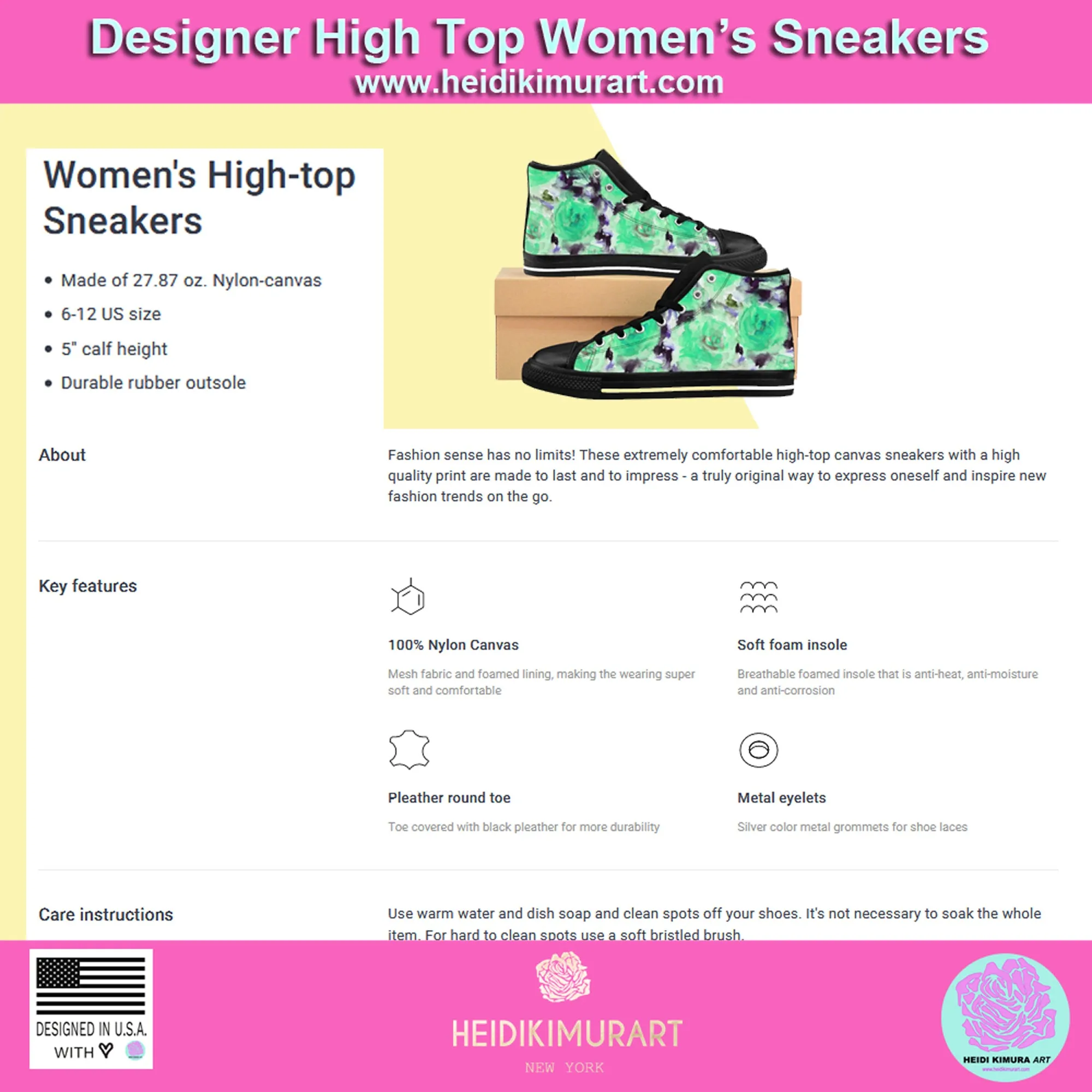 Hot Pink Leopard Women's Sneakers, Animal Print Designer High-top Sneakers Tennis Shoes