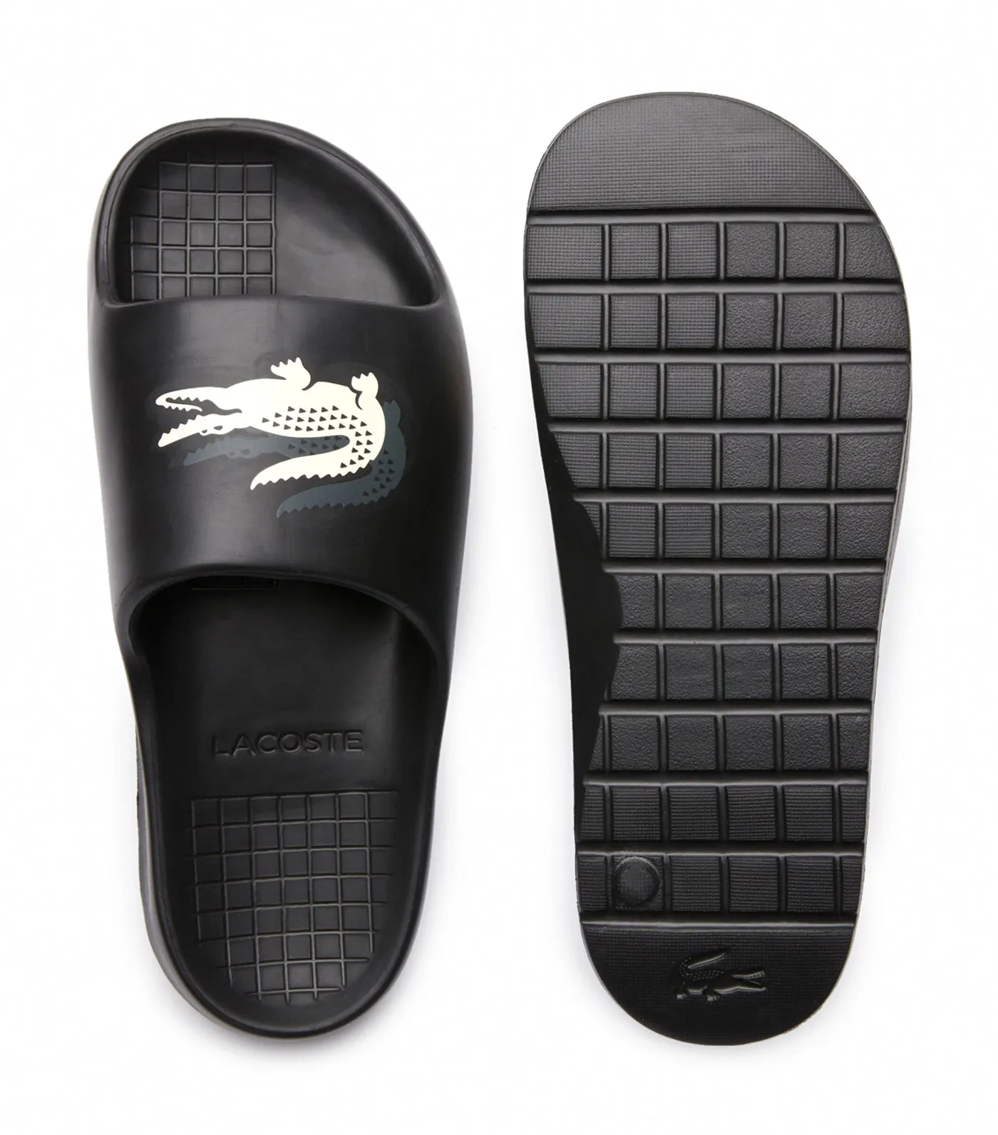 Men's Lacoste Serve Slide 2.0 Evo Synthetic Slides black/off White