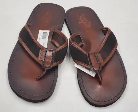 Nwt Polo Ralph Lauren Brown Polo Pony Thong Slippers w/o Box