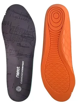 riemot Men's Anti Fatigue Shoe Insoles, Replacment Orthotic Inserts for Work Boots Shoes, Heavy Duty Innersoles, Cushioning Comfort