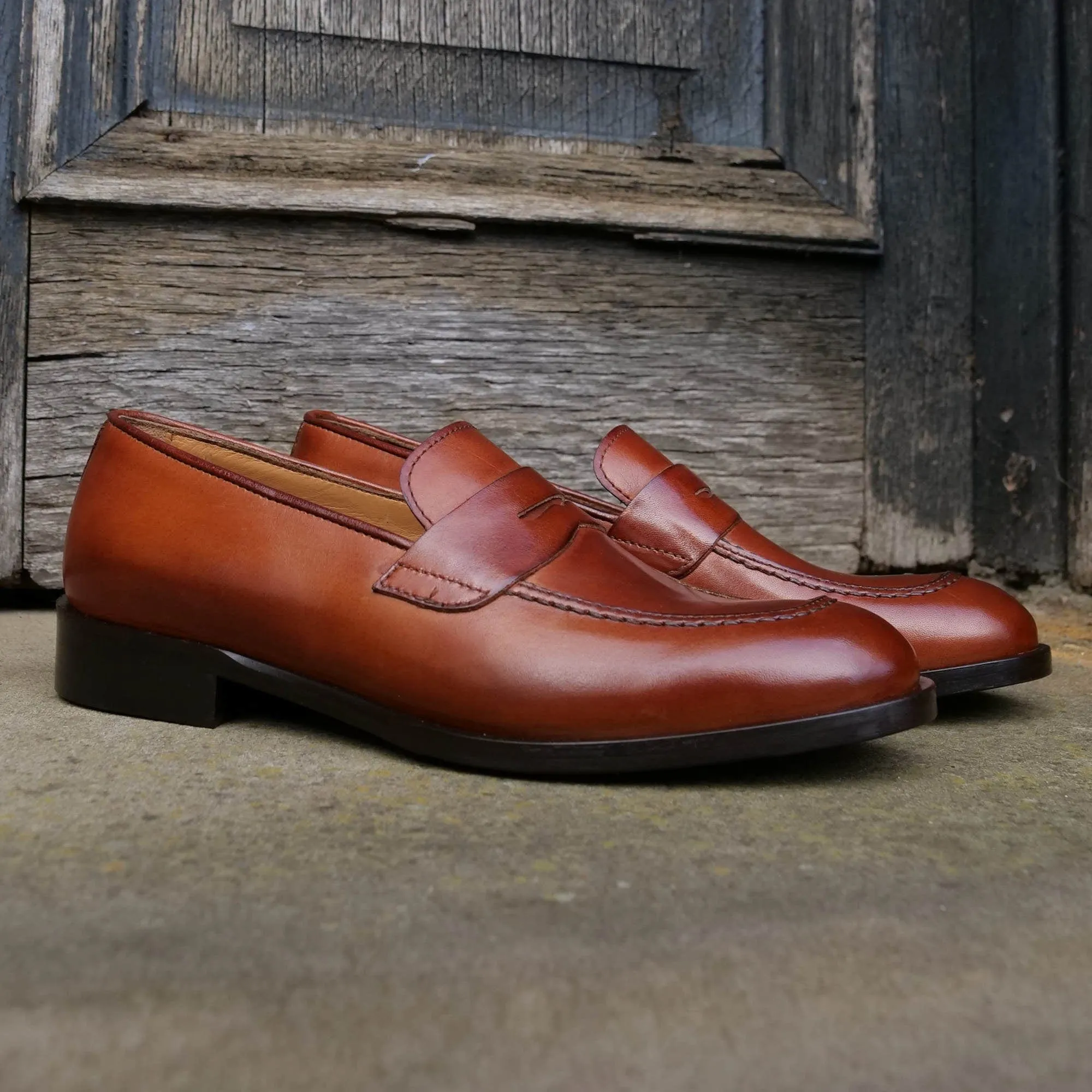 Roma Penny Loafer Chestnut