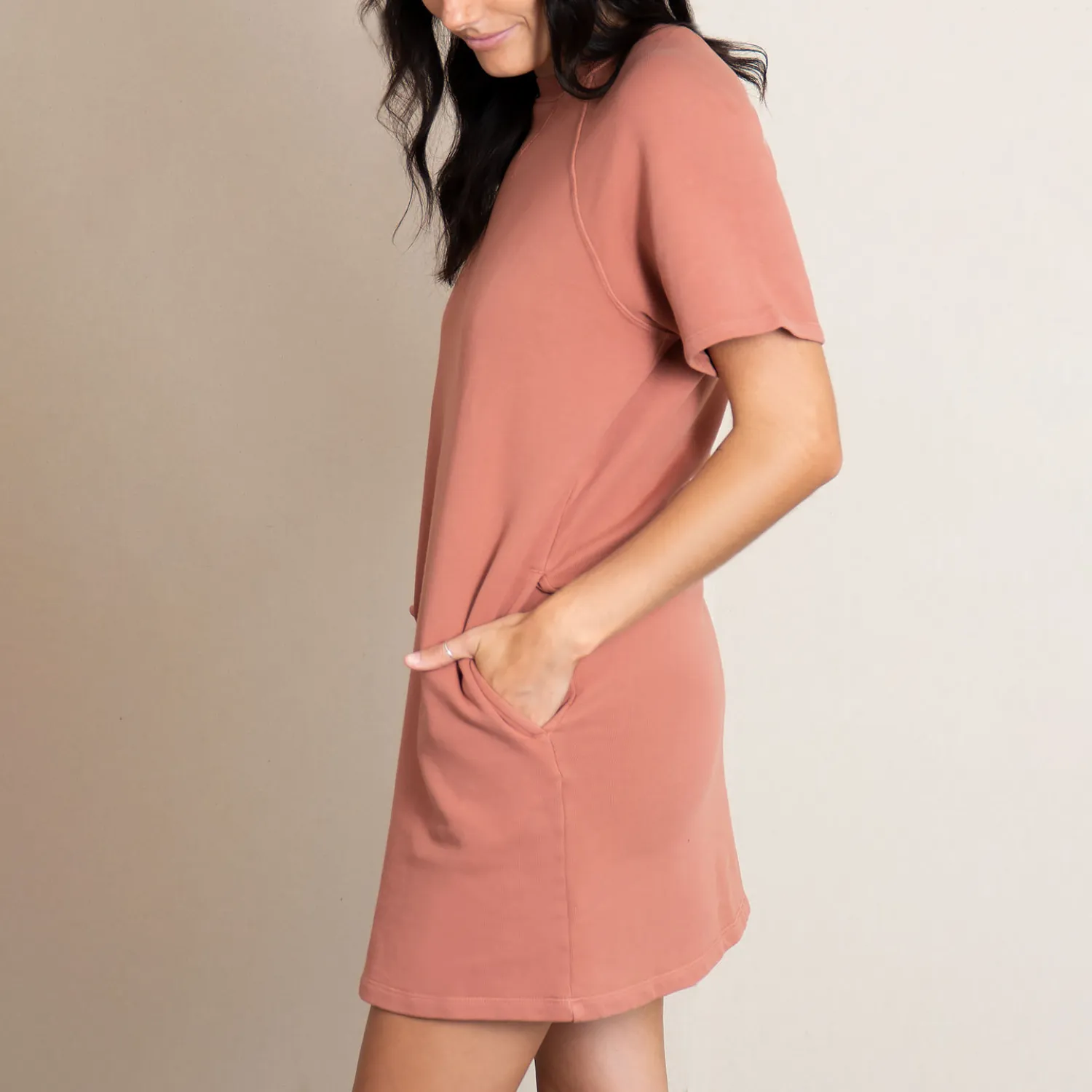 Short Sleeve Sweatshirt Dress