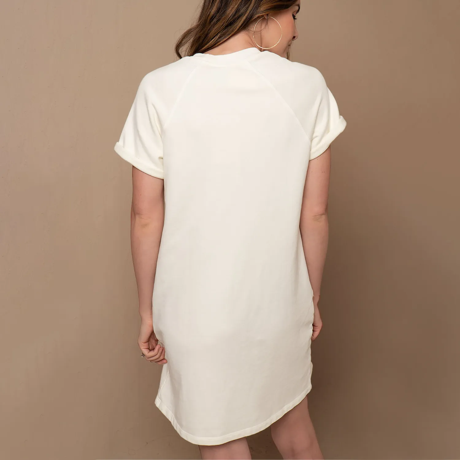 Short Sleeve Sweatshirt Dress