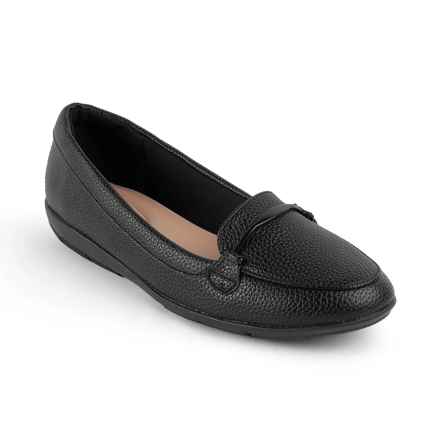 Tresmode Rujer Black Women's Casual Loafers