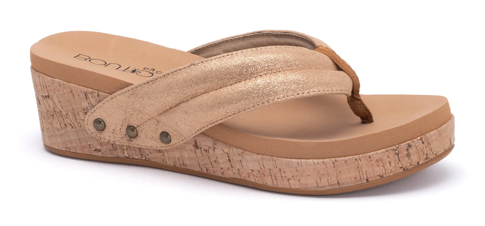 Wish Rose Gold Wedge Sandal