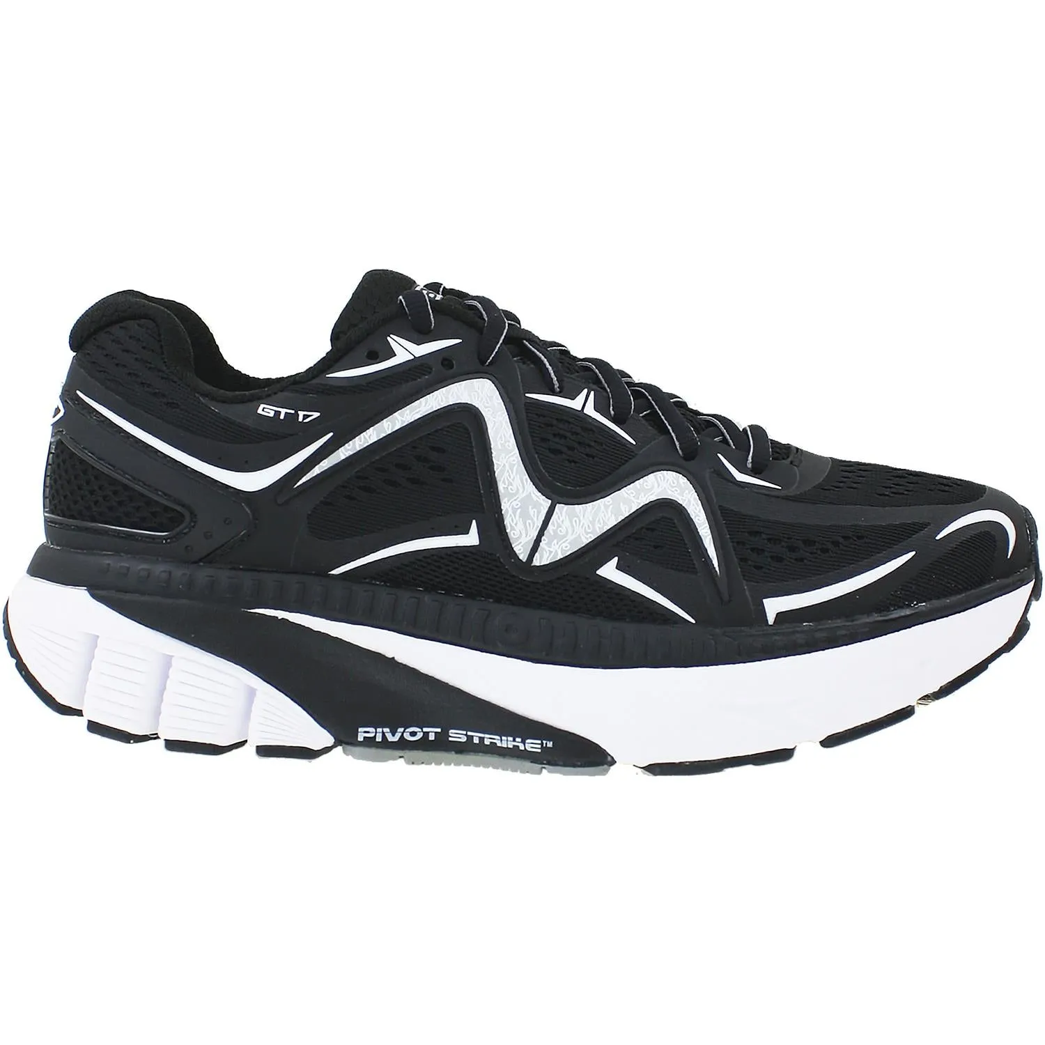 Women's MBT GT 17 Running Shoe Black/White Mesh